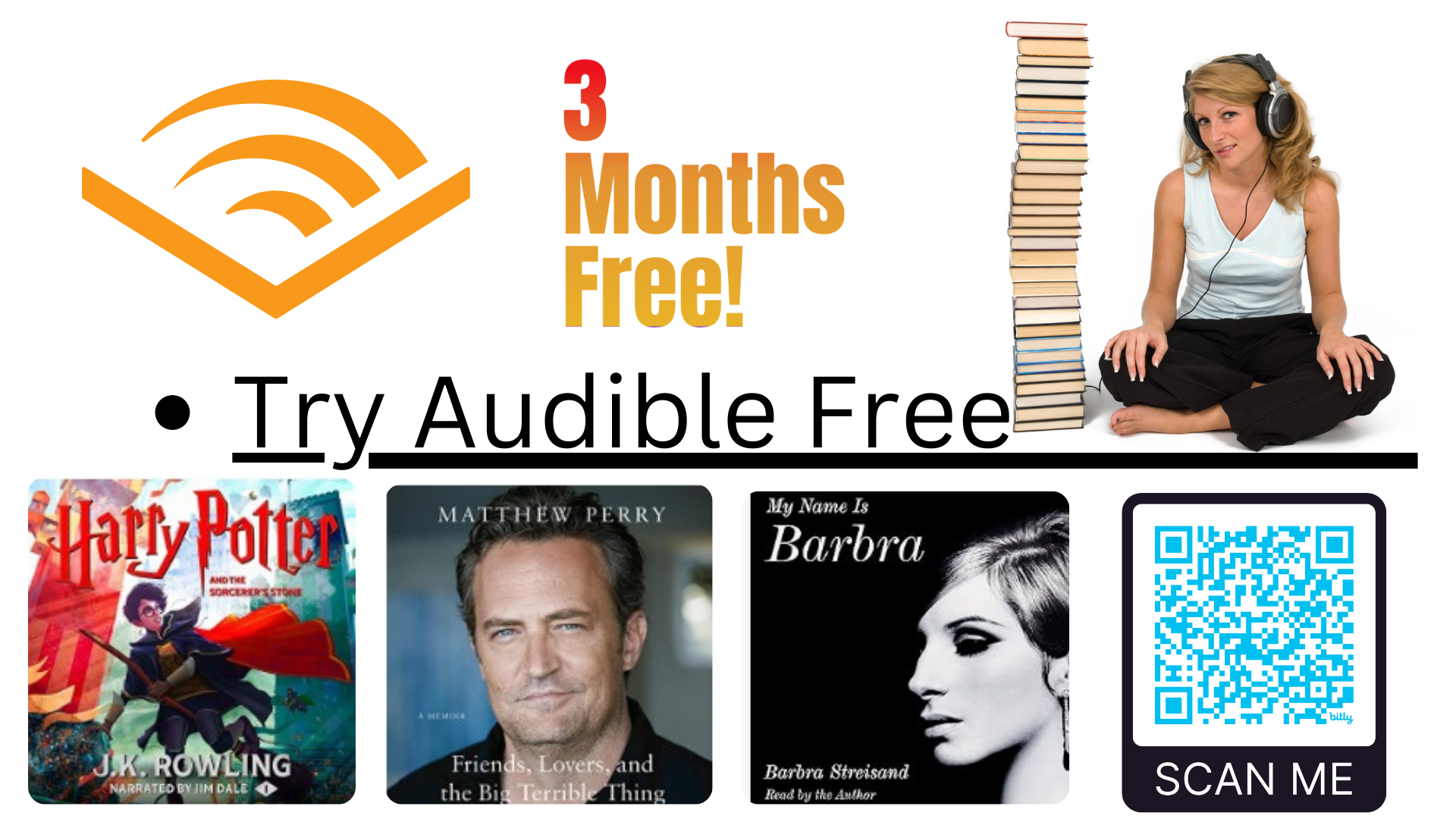 AUDIBLE 3-MONTH FREE TRIAL